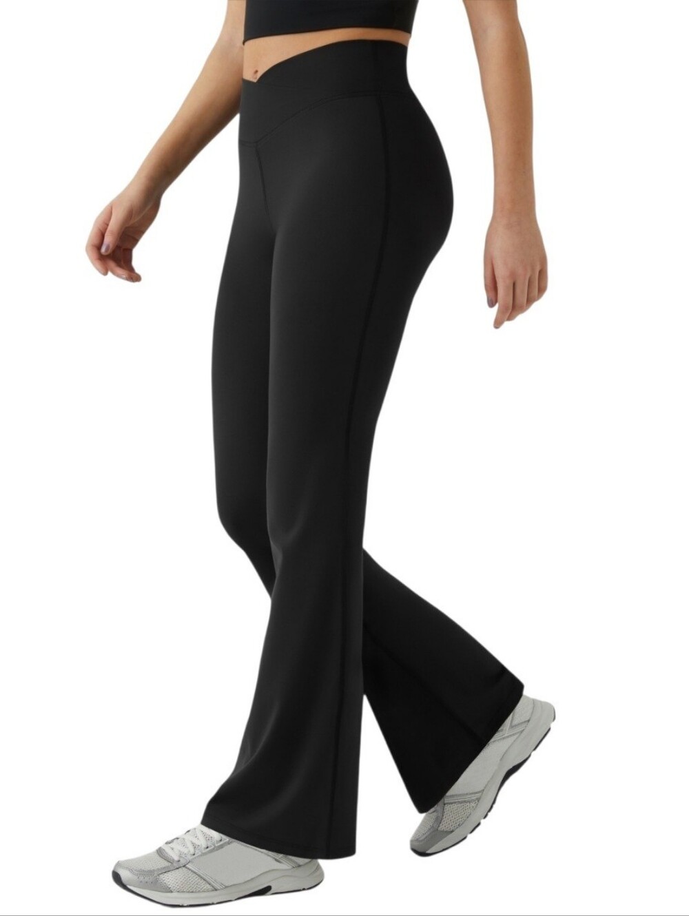 High Waisted Crossover Flare Yoga Leggings *NWT*